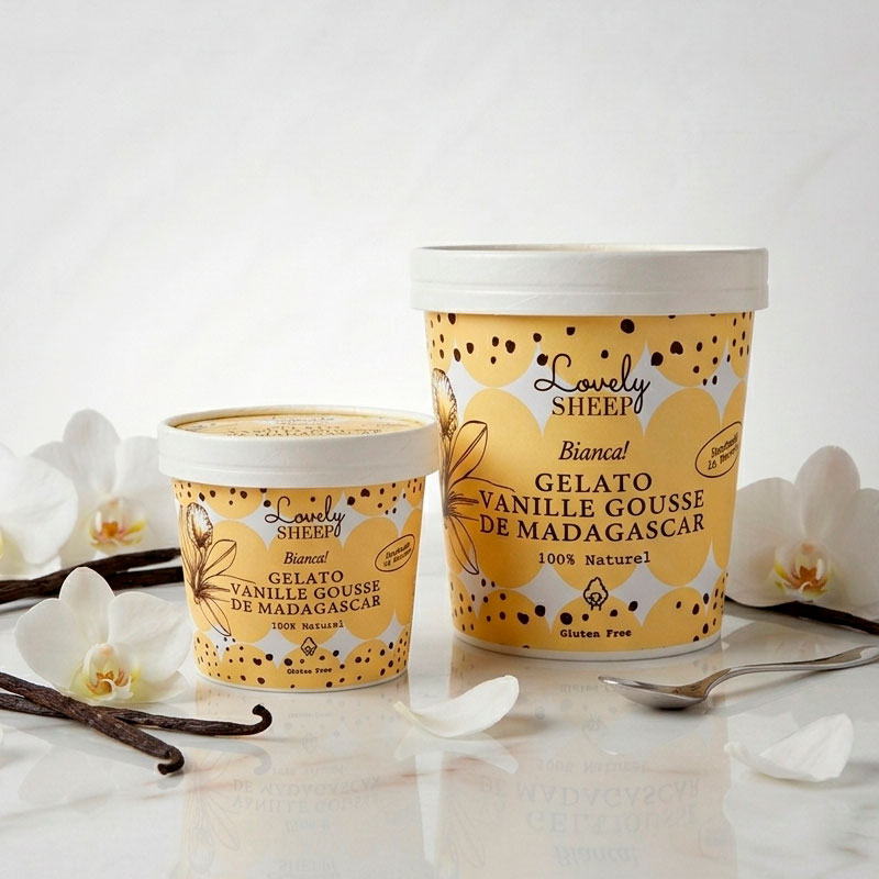 Glace Vanille de Madagascar Gelato Lovely Sheep