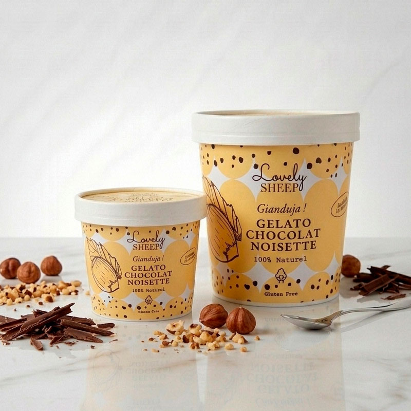 Glace Chocolat noisette de Sicile Gelato Lovely Sheep