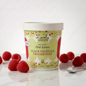 Glace végétale Framboise en pot Lovely Sheep