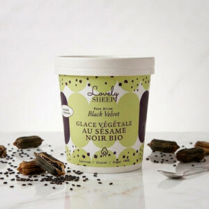 Glace végétale Sésame noir en pot Lovely Sheep