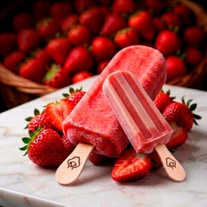 Maxipop et Minipop Sorbet Fraise Bâtonnet Lovely Sheep