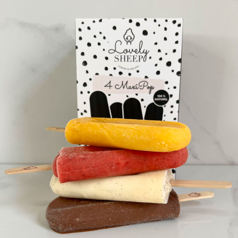Box 4 Maxi-Pop Assortiment Lovely Sheep