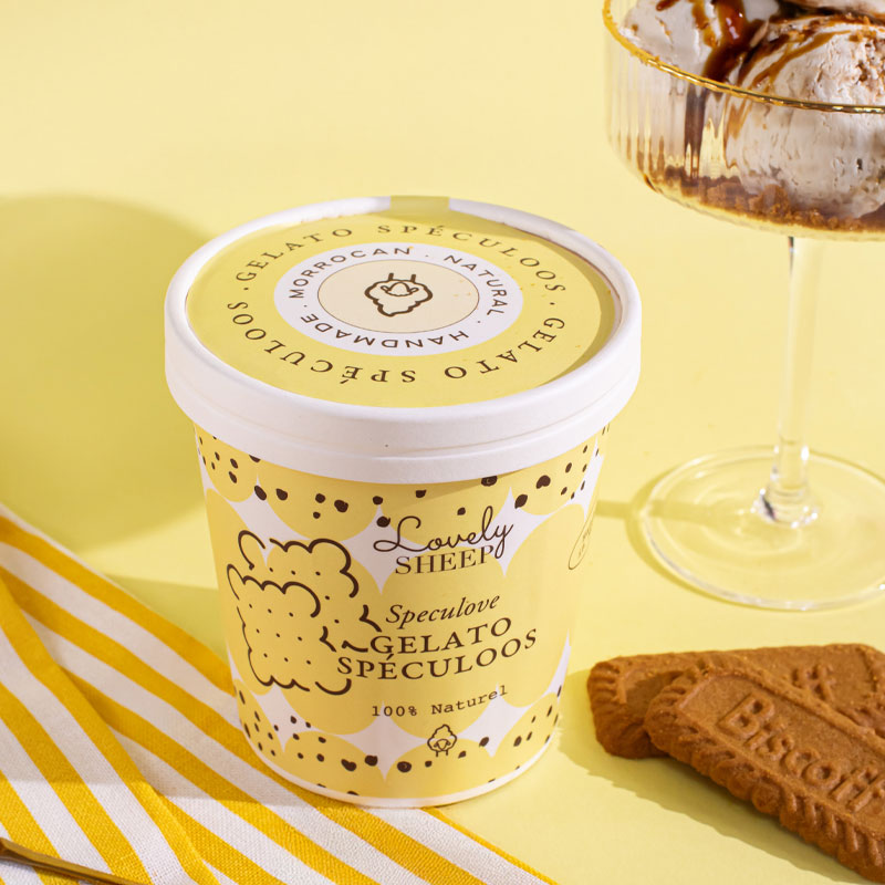 Glace Straciatella Gelato Lovely Sheep